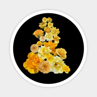 Yellow Roses Bouquet Magnet